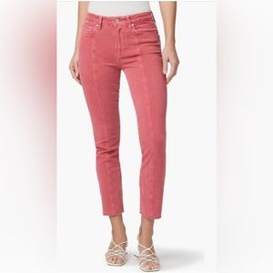 NWT Paige Denim Cindy Jeans Raw Hem Vintage Rose Size 28 New.